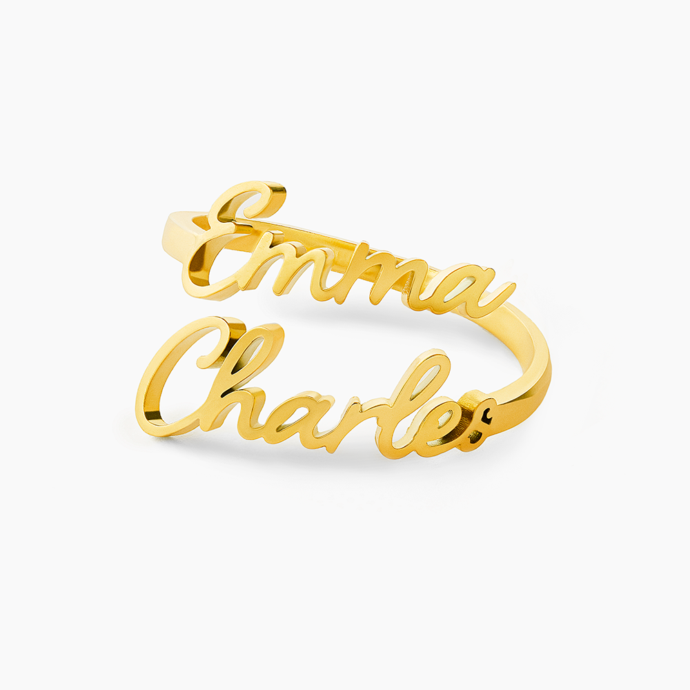 Custom Ring with 1 to 4 Engraved First Names 